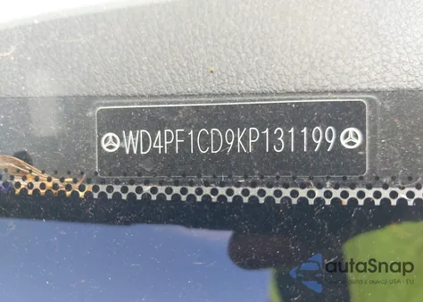 2019 Mercedes-Benz Sprinter 2500 High Roof V6 z USA, uszkodzony, nr VIN WD4PF1CD9KP131199